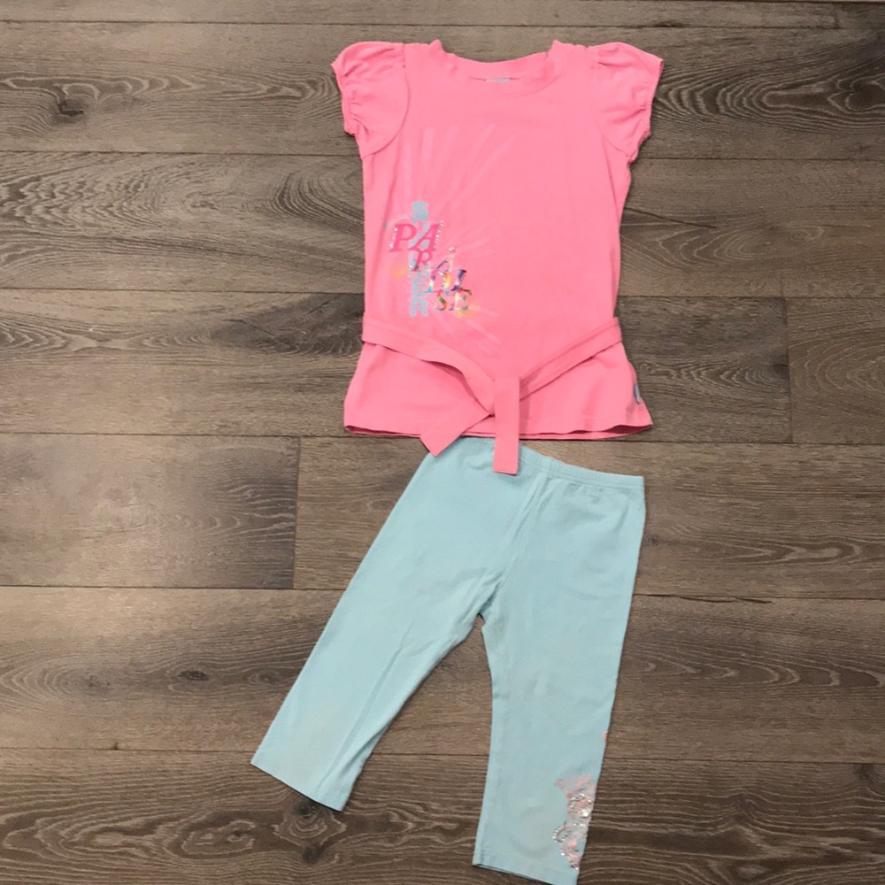 Girls Pampolina Pink and Blue outfit